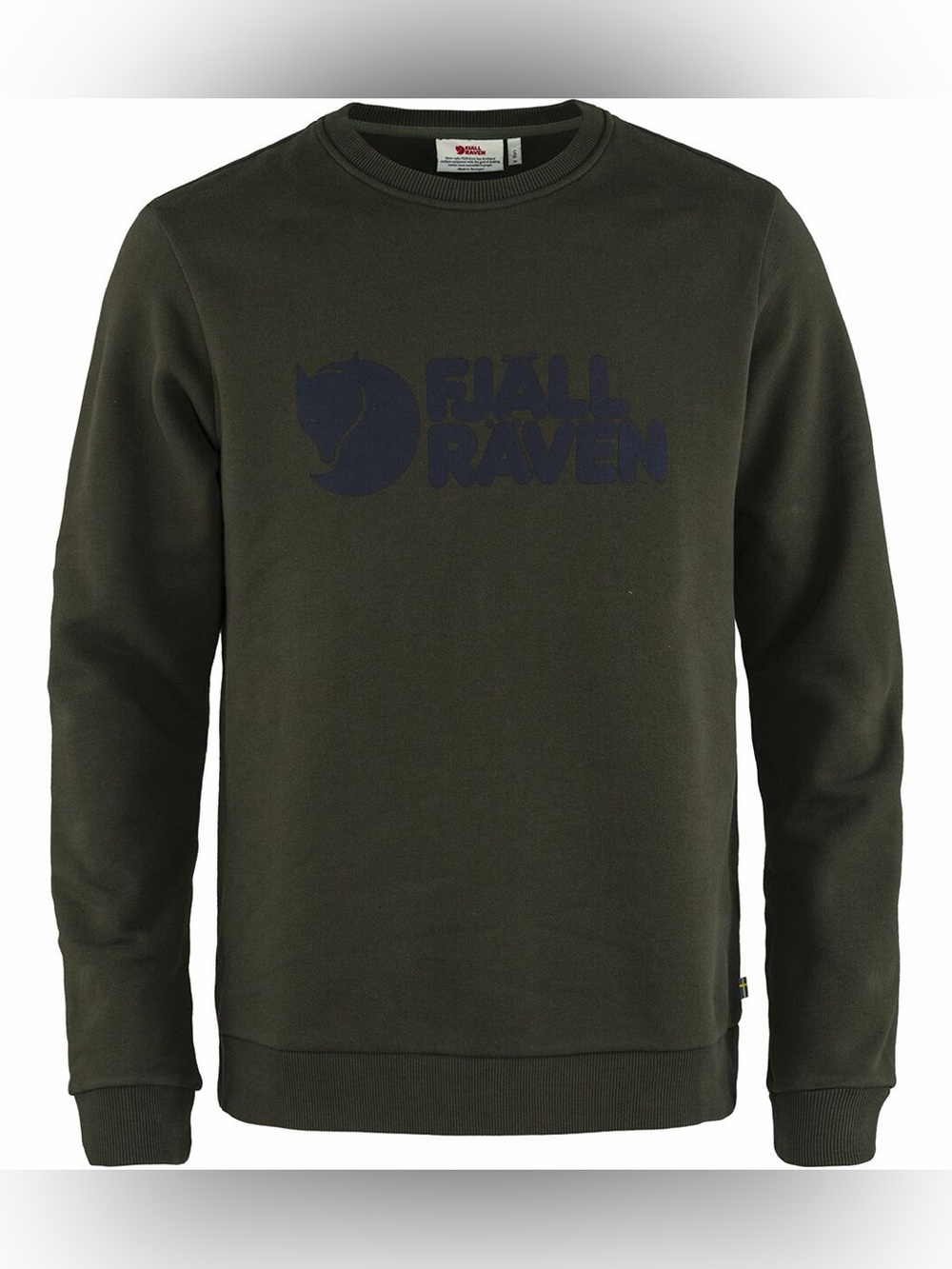 Fjallraven Logo Sweater ‘Deep Forest’ 100% Organic Cotton Sweatshirt -  Men’s L